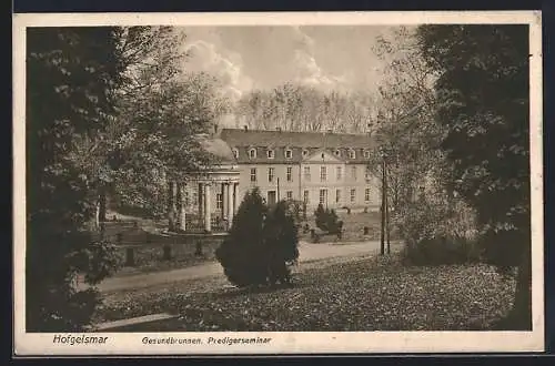 AK Hofgeismar, Gesundbrunnen, Predigerseminar mit Anlagen