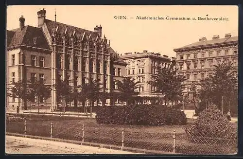 AK Wien, Akademisches Gymnasium und Beethovenplatz