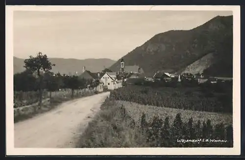 AK Wösendorf i. d. Wachau, Ortspartie mit Landstrasse