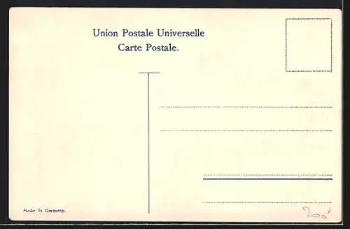 AK Griechenland, Briefmarken und Wappen mit Krone, Landkarte