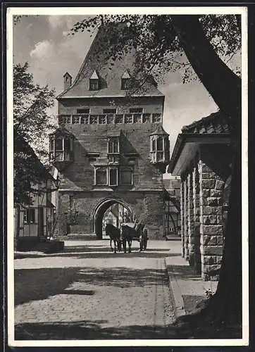 AK Soest, Osthafentor mit Pferdegespann