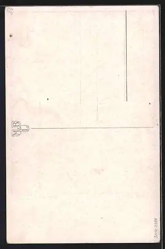 Künstler-AK Meissner & Buch (M&B) Nr.2328: B. de Hoog, Näherin, Mutter sitzt in der Küche und näht, Kind