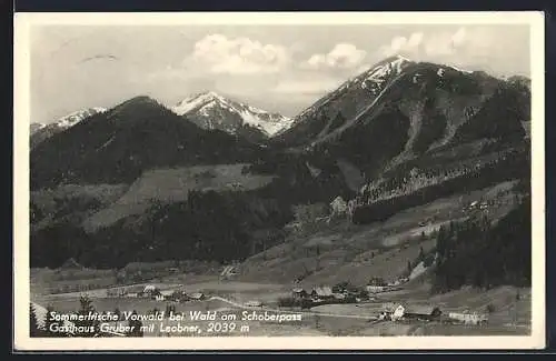 AK Wald am Schoberpass, Blick nach Vorwald