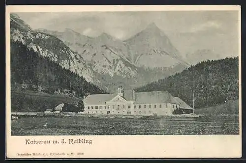 AK Admont, Schloss Kaiserau mit dem Raibling