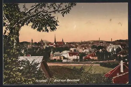 AK Arnstadt, Blick vom Rabenhold