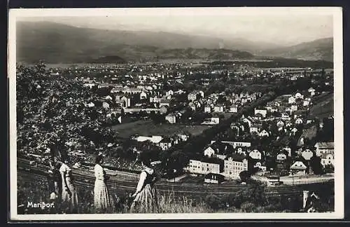 AK Maribor, Ortsansicht aus der Vogelschau