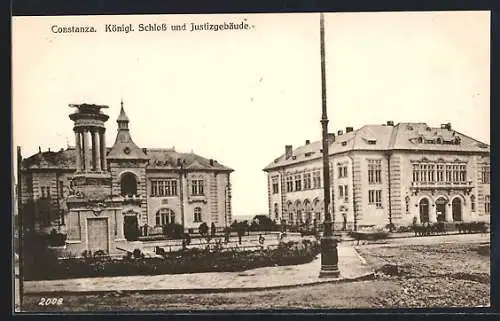 AK Constanza, Königl. Schloss und Justizgebäude