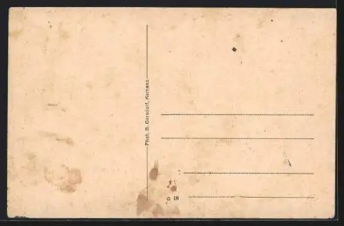 AK Bischofswerda, Gasthaus zum Heitern Blick, Jäger mit Hund, Dackel