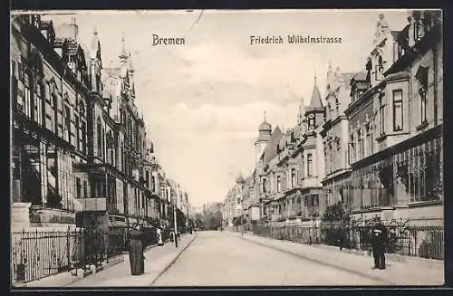 AK Bremen, Stadt-Villen in der Friedrich Wilhelmstrasse