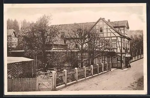 AK Bad Thal b. Eisenach, Frank`s Hotel zum Adler