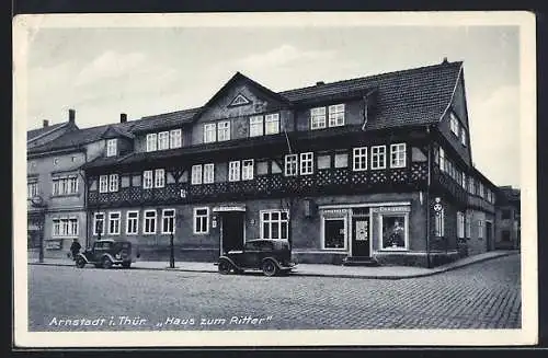 AK Arnstadt i. Thür., Gasthaus Haus zum Ritter