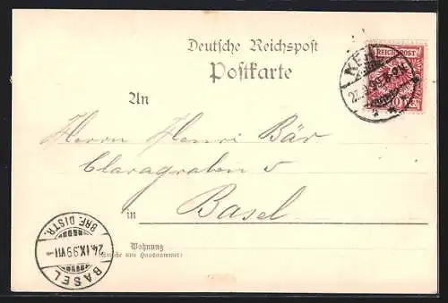 AK Kehl, Hanauer Tracht, Hotel zur Blume v. Georg Held und Gasthaus zur Blume
