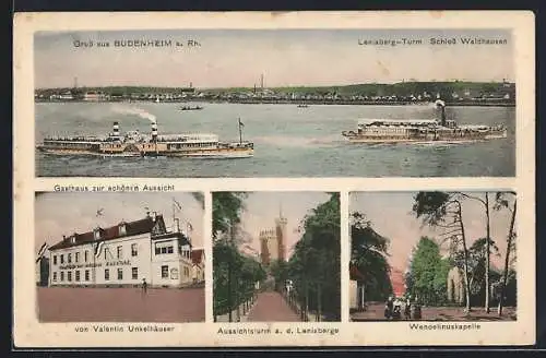 AK Budenheim, Gasthaus zur schönen Aussicht v. Valentin Unkelhäuser