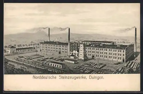 AK Duingen, Norddeutsche Steinzeugwerke, Gesamtansicht