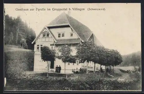 AK Villingen / Schwarzwald, Gasthaus zur Forelle im Groppertal