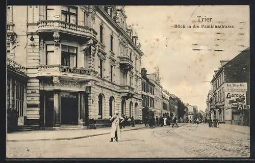 AK Trier, Blick in die Paulinusstrasse