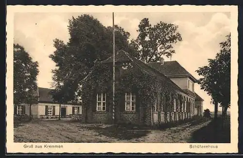 AK Kremmen i. M., Partie am Gasthaus Schützenhaus v. Paul Semmler