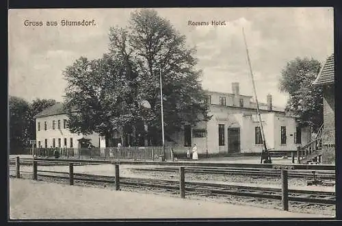AK Stumsdorf, Roesens Hotel am Bahnhof