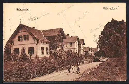 AK Schwanberg, Partie in der Villencolonie