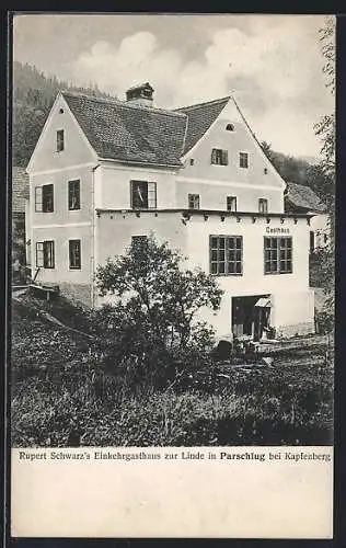 AK Parschlug bei Kapfenberg, Rupert Schwarz`s Einkehrgasthaus