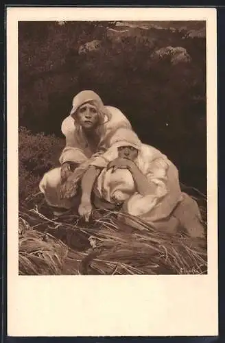 Künstler-AK Alphonse Mucha: Solvanská epopeje, V pravlasti Slovanu