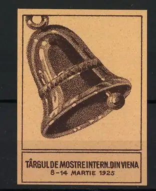 Reklamemarke Wien, Târgul de Mostre Intern., Glocke, 1925