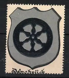 Reklamemarke Osnabrück, Wappen, Rad-Symbol