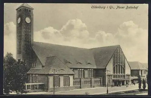 AK Oldenburg i. O., Neuer Bahnhof