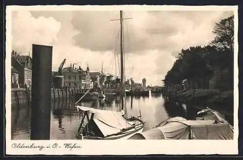 AK Oldenburg i. O., Partie im Hafen