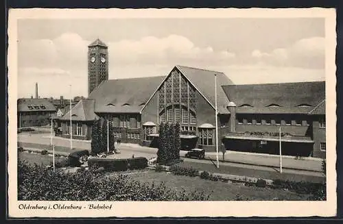 AK Oldenburg / O., Bahnhof