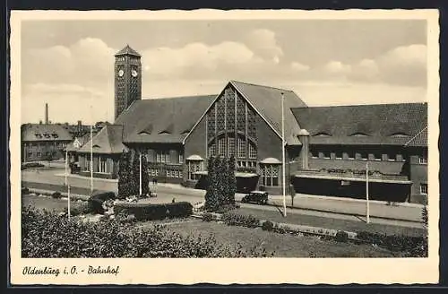 AK Oldenburg / O., Bahnhof