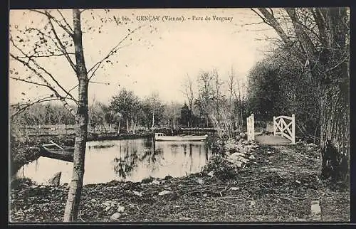 AK Gencay, Parc de Vergnay et étang paisible