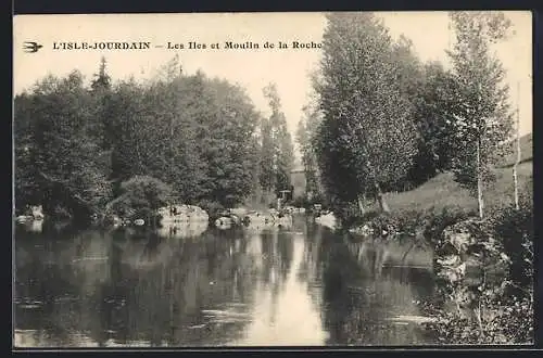 AK L`Isle-Jourdain, Les Îles et Moulin de la Roche