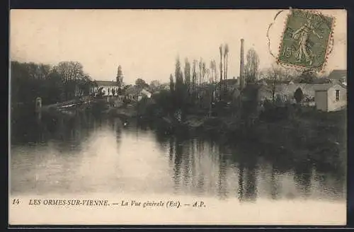 AK Les Ormes-sur-Vienne, La Vue générale, Est