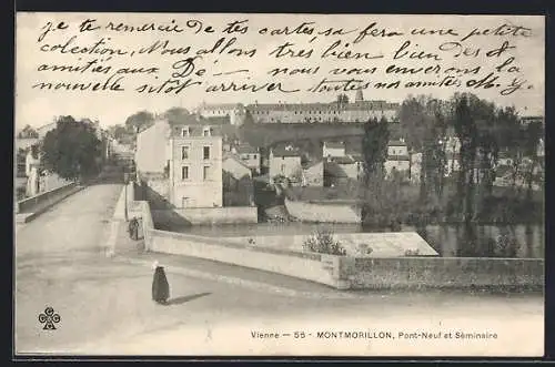AK Montmorillon, Pont-Neuf et Séminaire