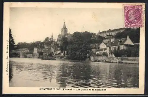 AK Montmorillon, Les bords de la Gartempe