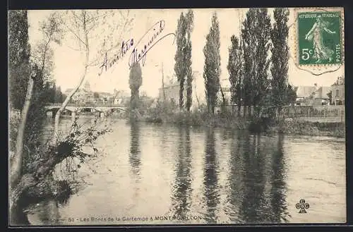 AK Montmorillon, Les Bords de la Gartempe et paysage fluvial