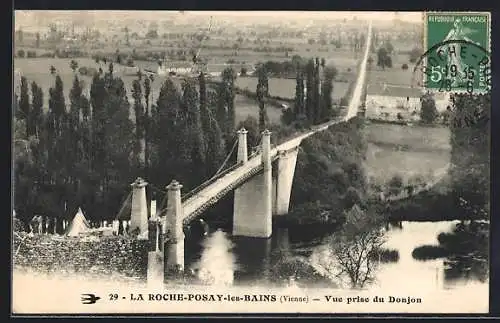 AK La Roche-Posay-les-Bains, Vue prise du Donjon