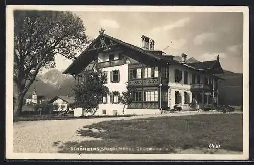 AK Schönberg /Stubai, Das Hotel Jagerhof