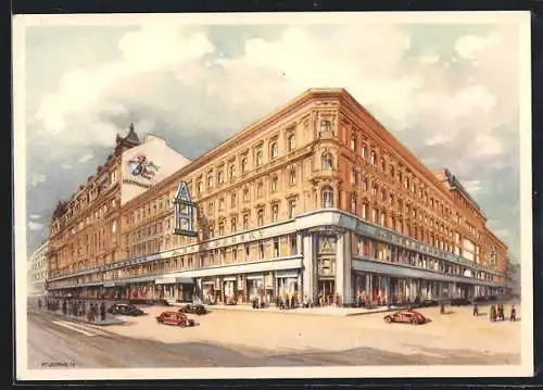 AK Wien, Modekaufhaus A. Herzmansky, Mariahilferstrasse 26-30