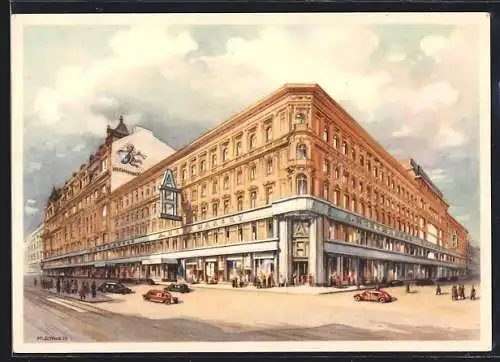 AK Wien, Modekaufhaus A. Herzmansky, Mariahilferstrasse 26-30