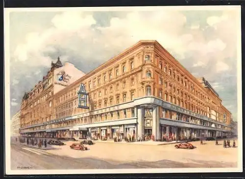 AK Wien, Modekaufhaus A. Herzmansky, Mariahilferstrasse 26-30