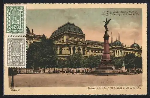 AK Wien, Universität und Liebenberg-Denkmal