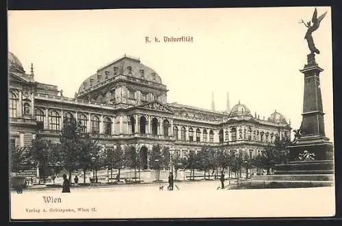 AK Wien, Universität mit Liebenberg-Denkmal