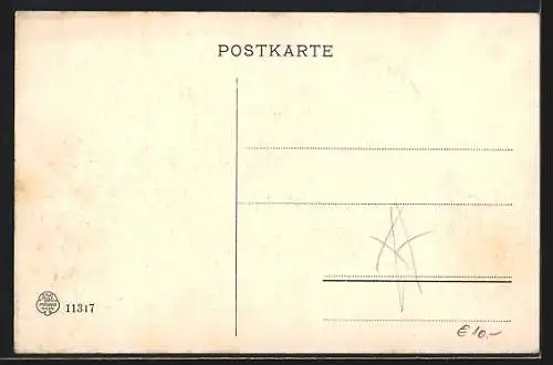 AK Wien, Universität mit Liebenberg-Denkmal, Ortspartie