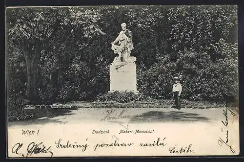 AK Wien, Stadtpark, Mozart-Monument