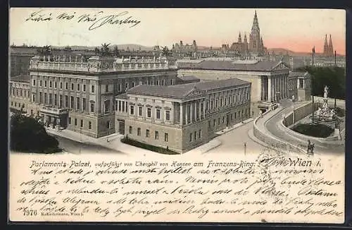 AK Wien, Parlaments-Palast am Franzens-Ring
