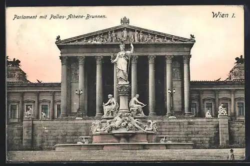 AK Wien, Parlament mit Pallas-Athene-Brunnen