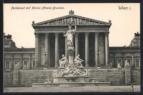 AK Wien, Parlament mit Pallas-Athene-Brunnen