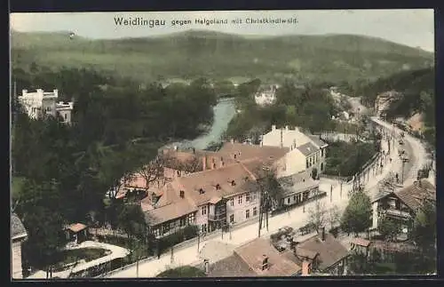 AK Weidlingau, Blick gegen Helgoland mit Christkindwand